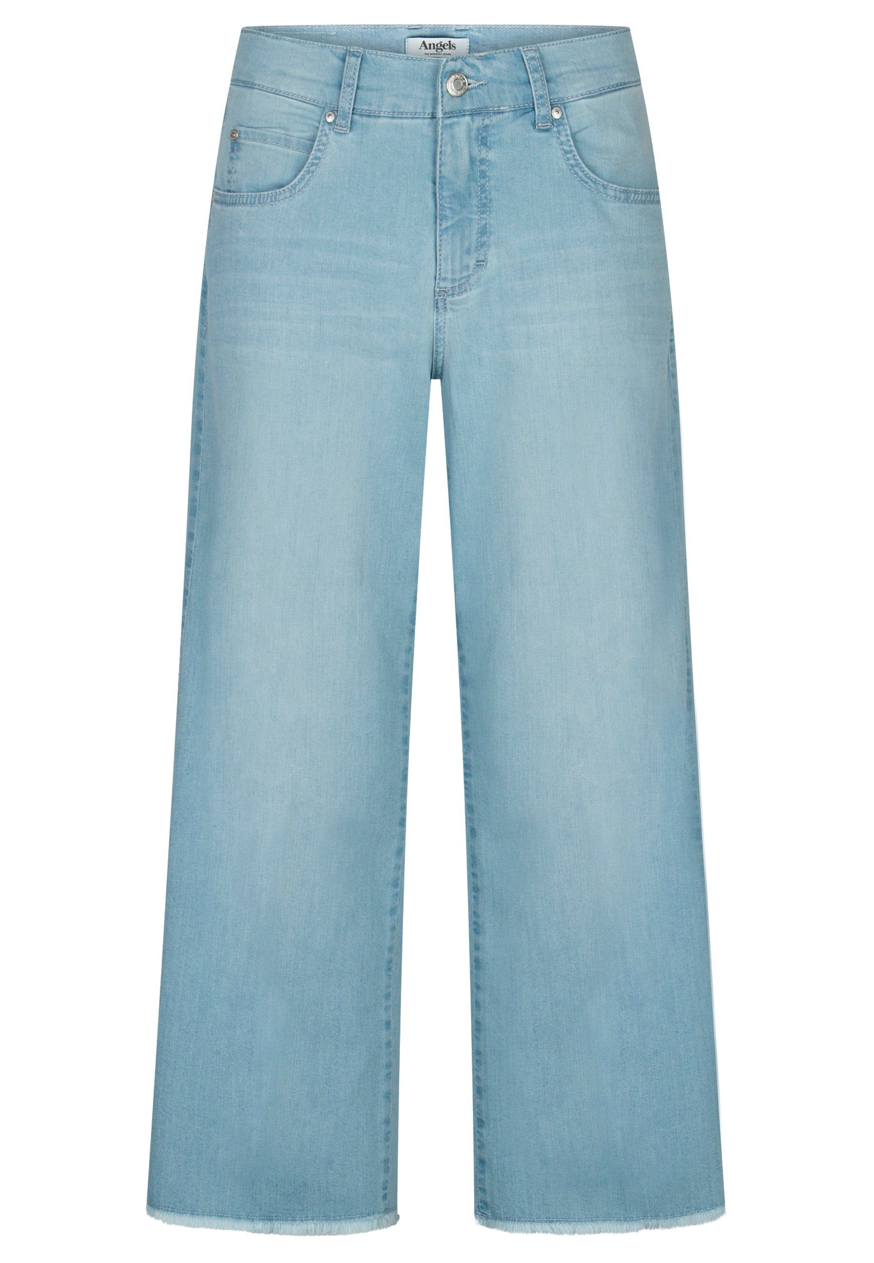 Jeans in 7/8-Jeans Fransen Linn mit Fringe ANGELS Used-Look