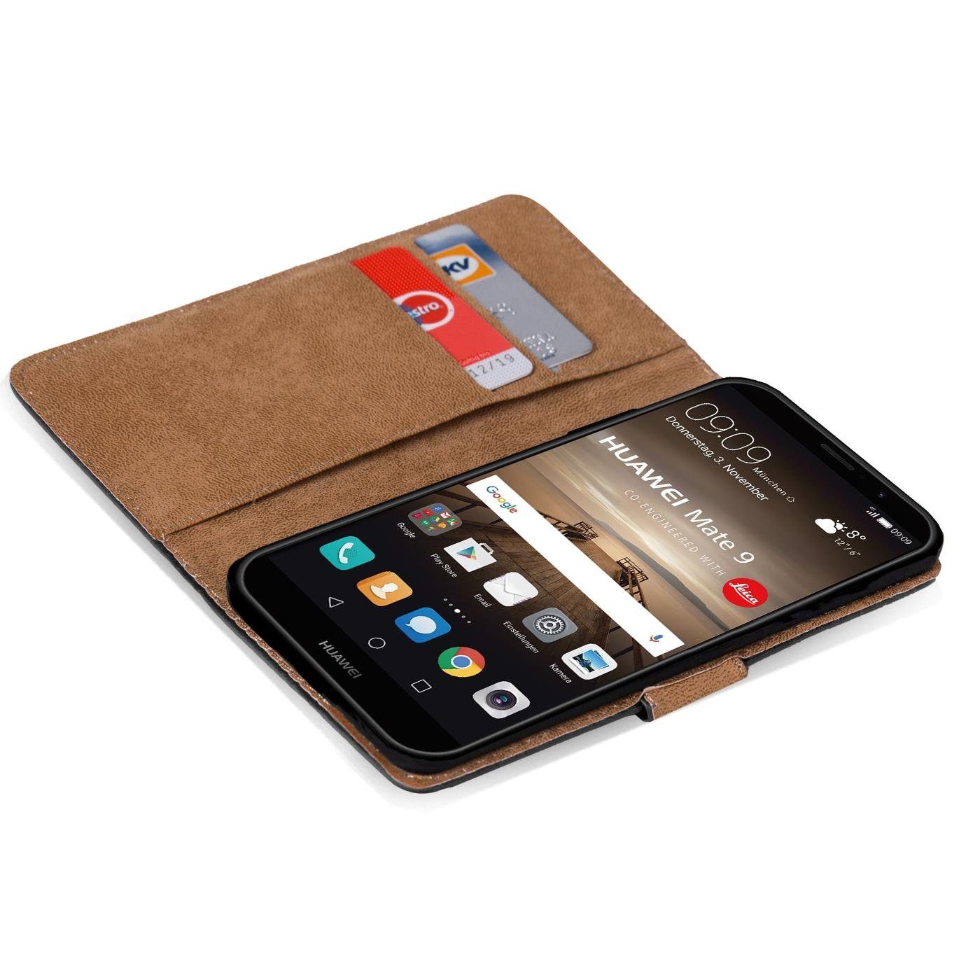 CoolGadget Handyhülle Book Case Handy Tasche für Huawei Mate 9 5,9 Zoll, Hülle Klapphülle Flip Cover für Mate 9 Schutzhülle stoßfest – Bild 4 von 5