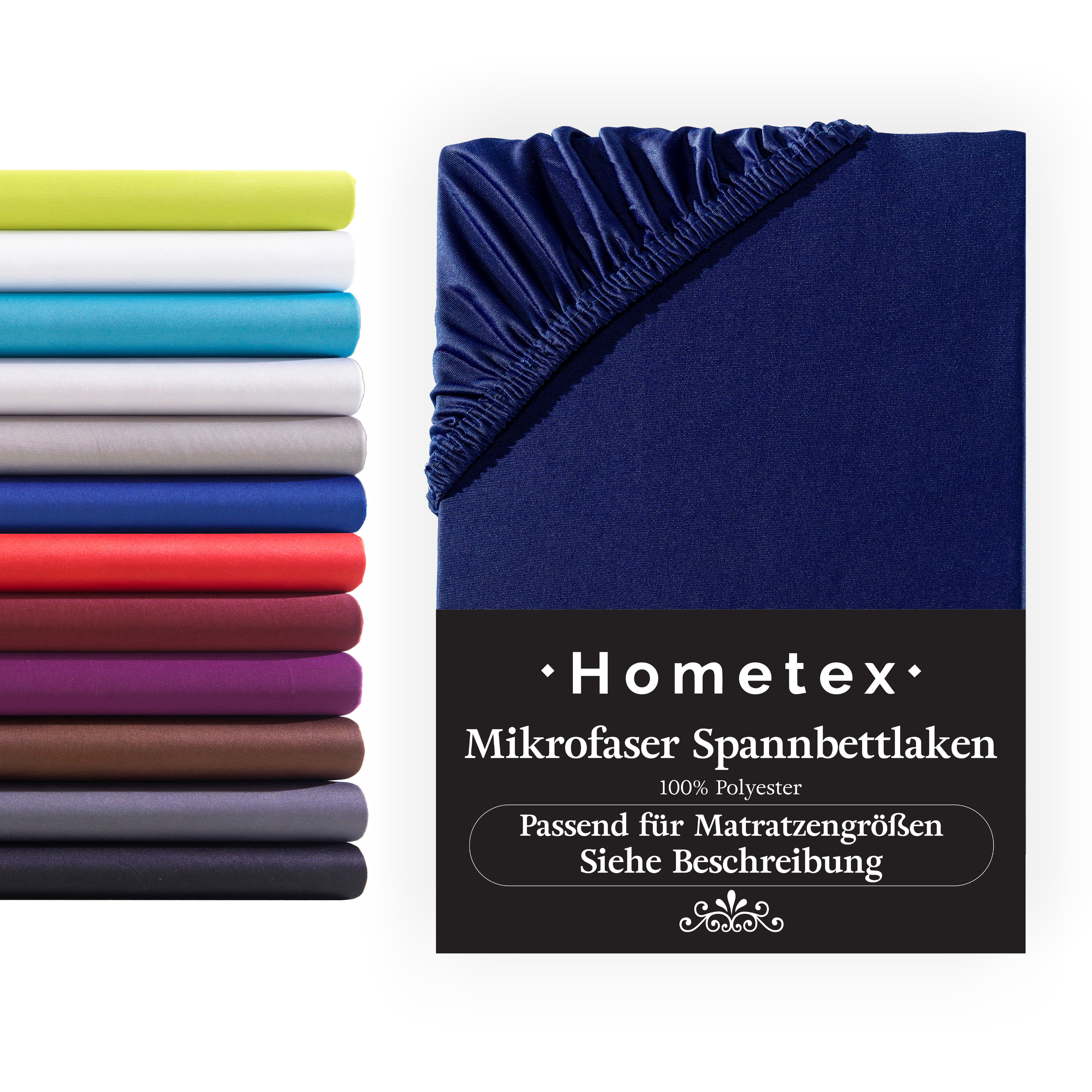 Hometex Premium Textiles Spannbettlaken Mikrofaser Spannbettlaken, günstig online kaufen