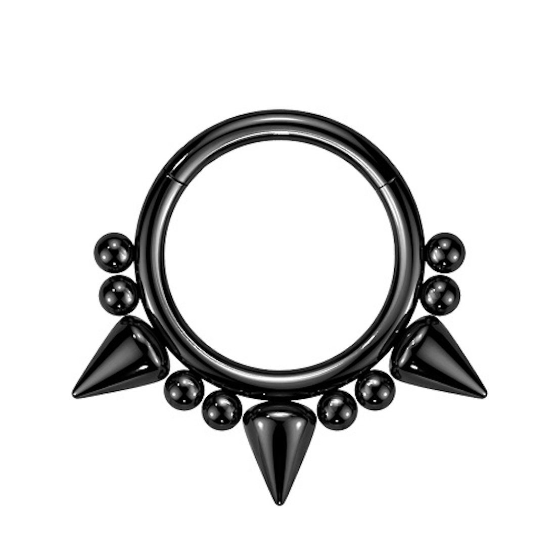 Nasenpiercing Septum Piercing Ring Segmentring Clicker Spitzen Tribal Vintage Kugel