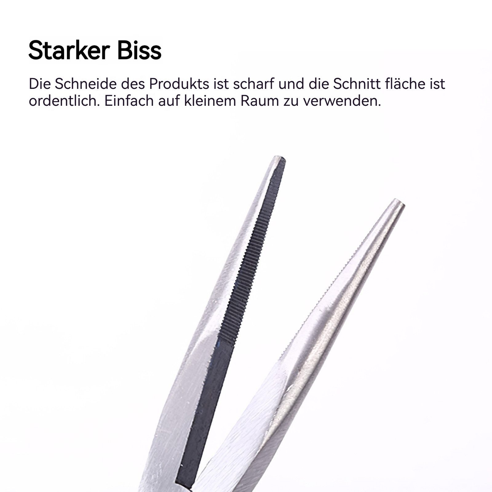 BlingBin Spitzzange Zange Satz Spitzzange Telefonzange Rundnasenzange Auto Lang Zangensatz, 1er Set 5-tlg., 5tlg, 11 Zoll Zangen-Set mit langer Reichweite langlebiges für Autoreparatur
