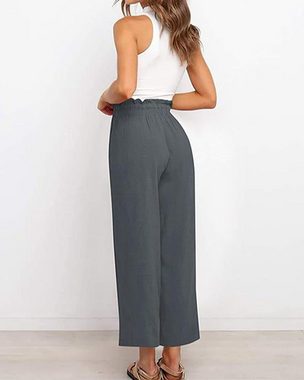 AFAZ New Trading UG Cordhose Damen Freizeithose Elastische Taille Solide Bequeme Hosen Loungepants
