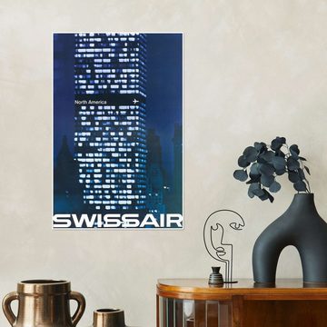 Posterlounge Poster Vintage Travel Collection, Swissair, Vintage Illustration