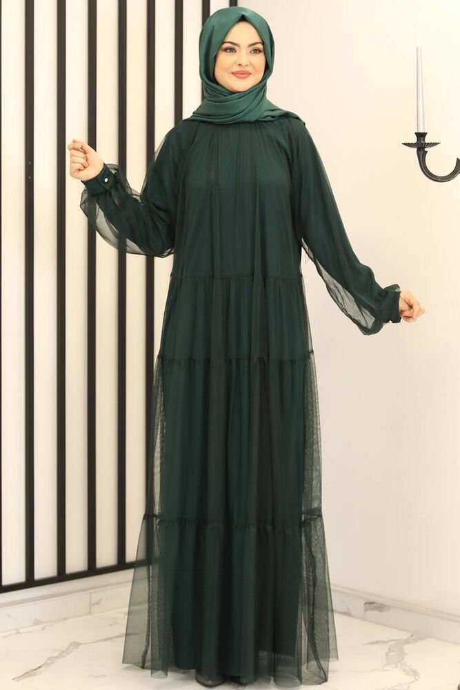 Modavitrini Tüllkleid Relax Abaya Abiye Damen günstig online kaufen