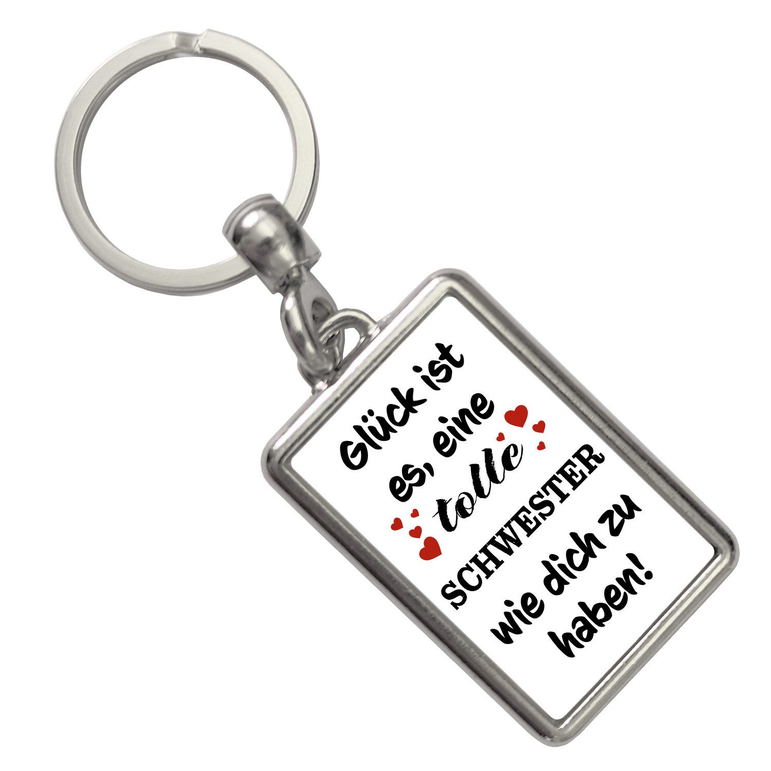 speecheese Schlüsselanhänger Tolle Schwester Glück Schlüsselanhänger günstig online kaufen
