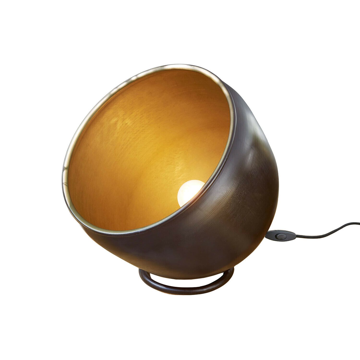 Mirabeau Tischleuchte Bodenlampe Moorford antikschwarz/messing