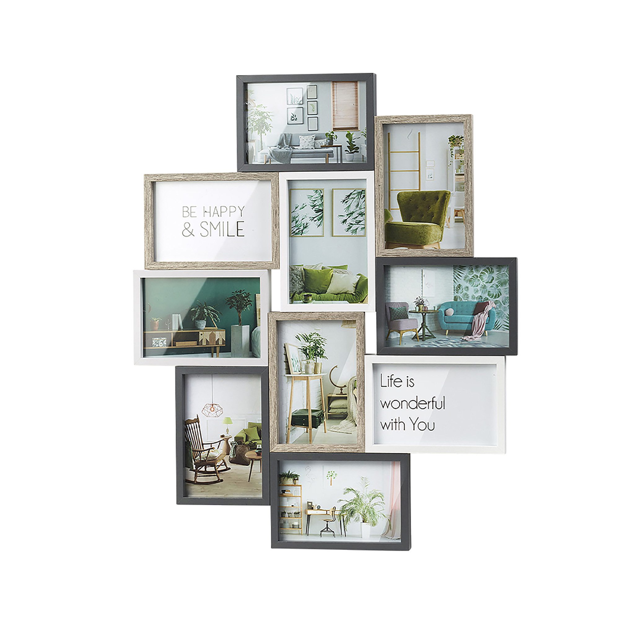 Kobolo Bilderrahmen Collage Bilderhalter Fotorahmen AVA für 10 Bilder 10x15 günstig online kaufen