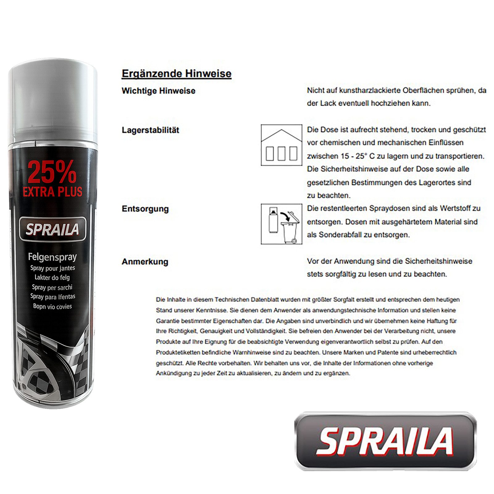 belton Sprühlack 2 x Spraila Auto Lackspray Dose Felgenspray Silber 500ml