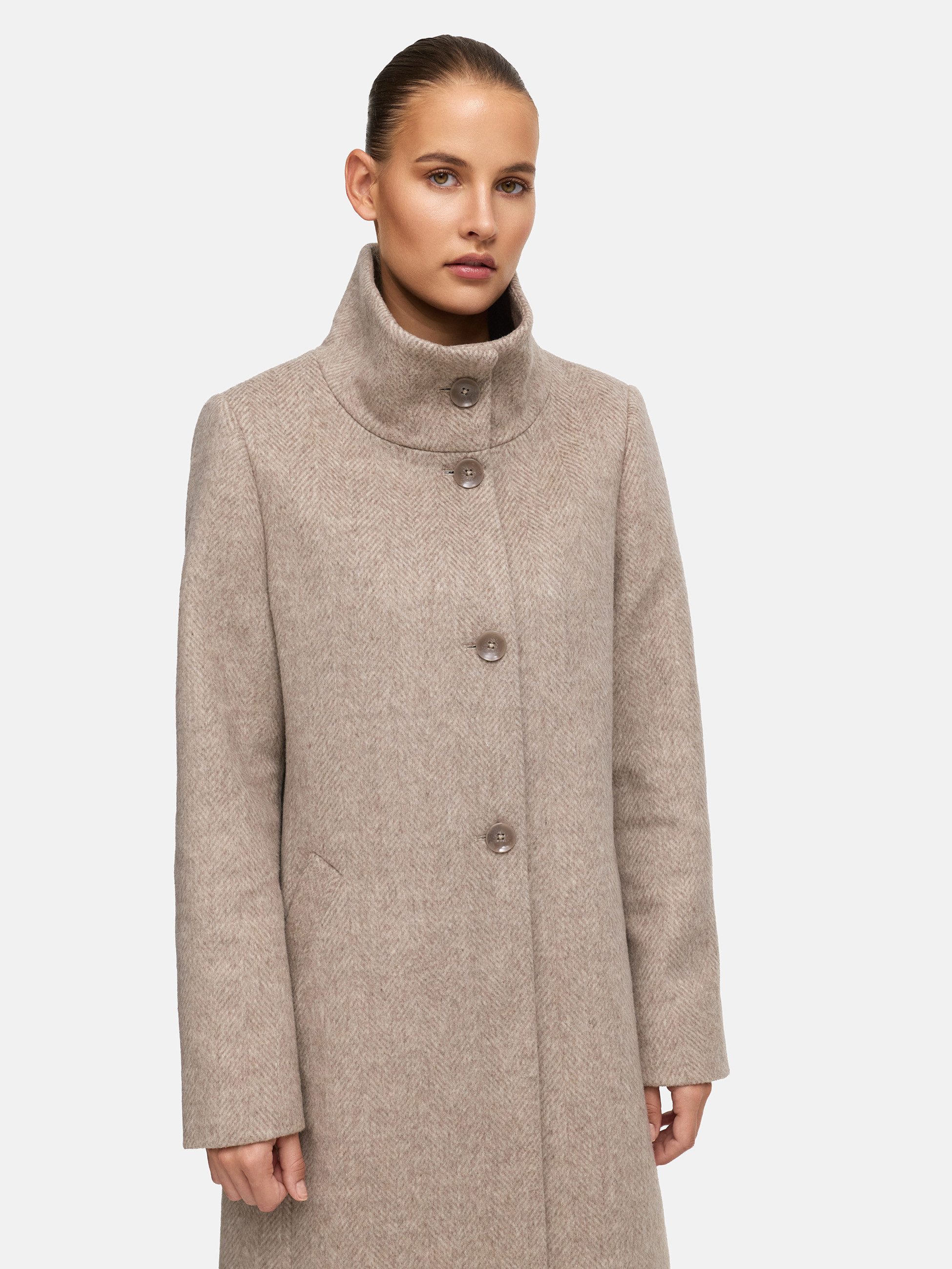 Manisa Wollmantel mit Stehkragen günstig online kaufen