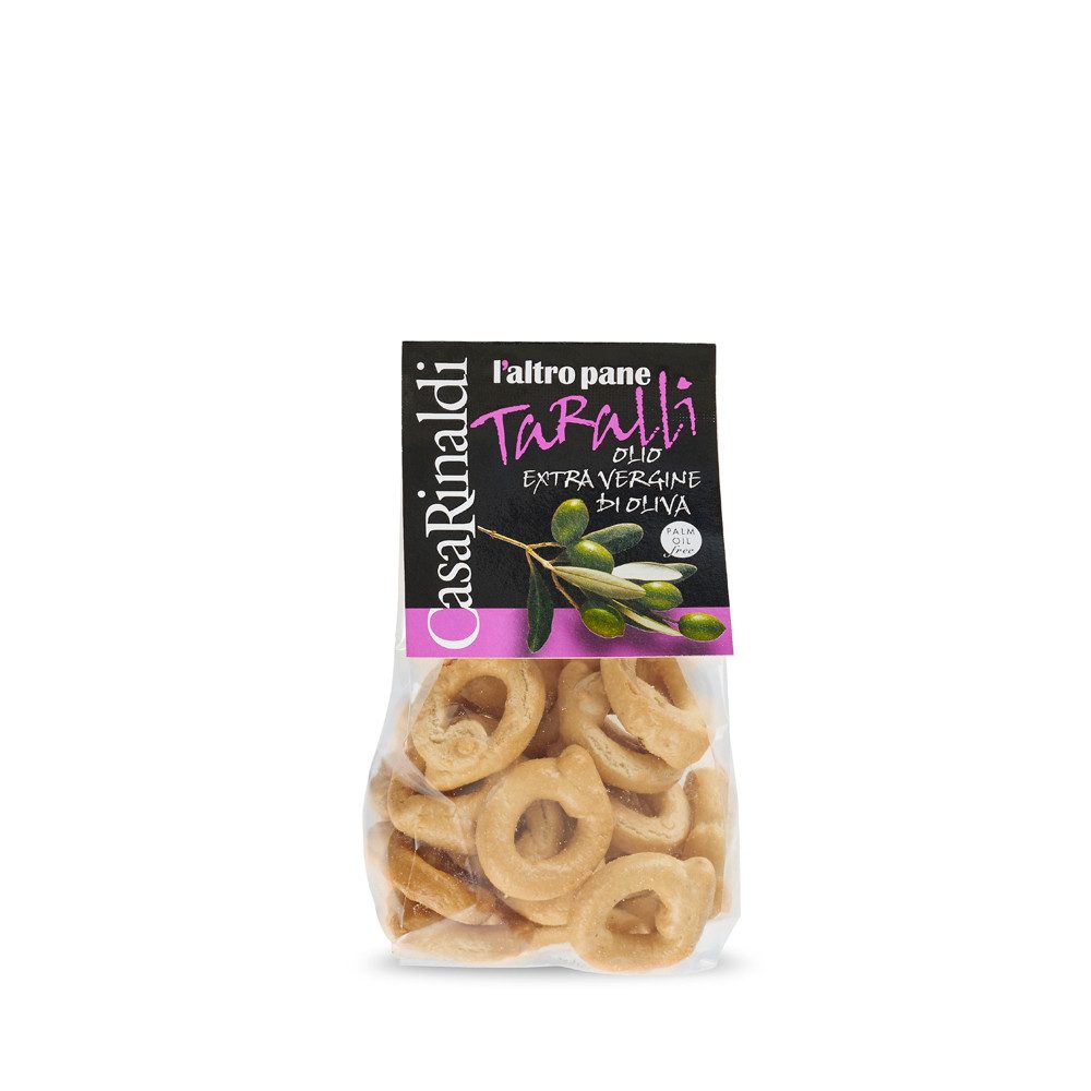 Casa Rinaldi Knabberei, Casa Rinaldi Taralli Salziges Knabbergebäck mit Natives Olivenöl 200g