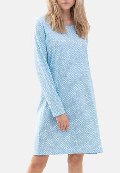 Mey Nachthemd Emelie (1-tlg) Nachthemd - Baumwolle - Knielanger Schnitt mit langen Ärmeln