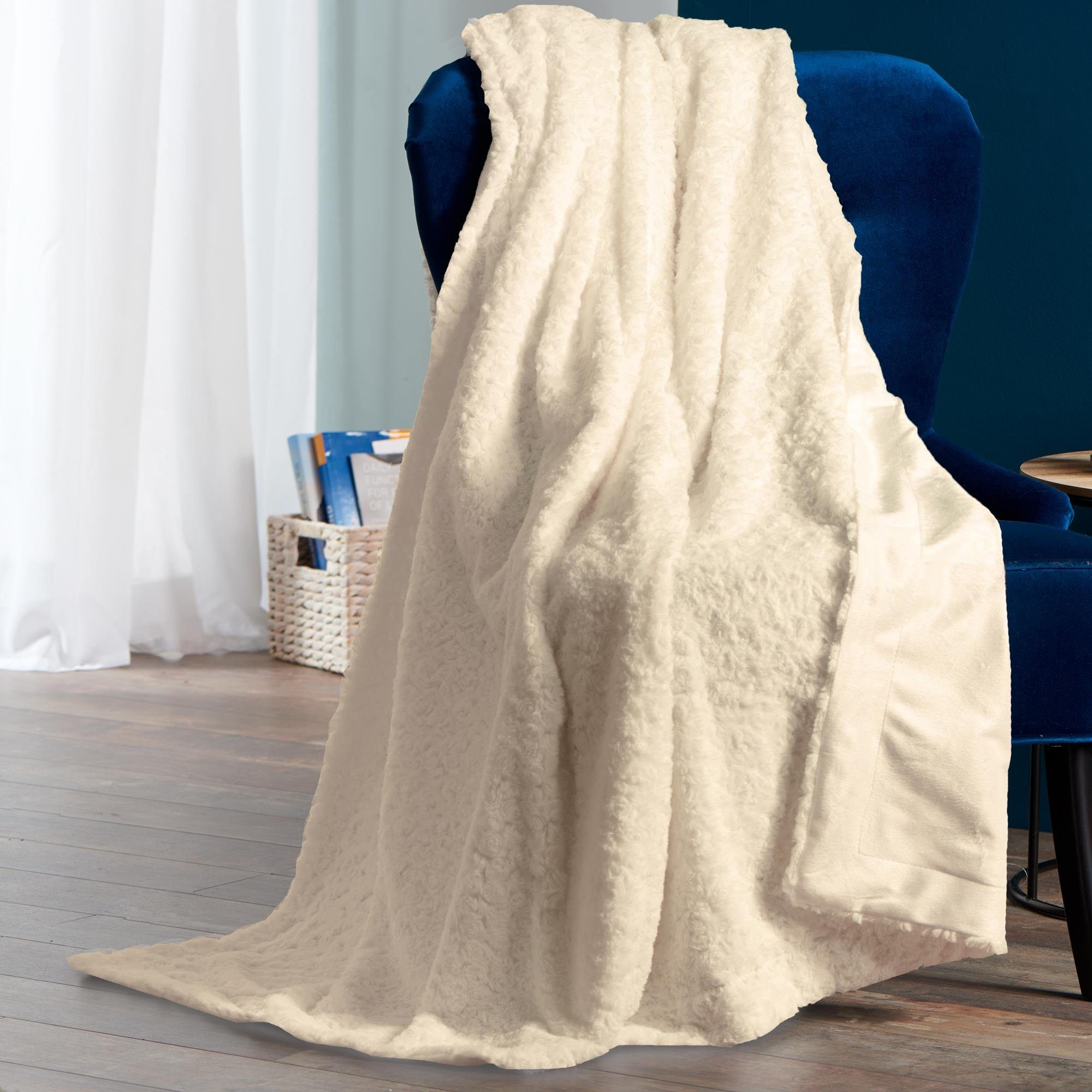 Wohndecke Florenza Kuscheldecke Sofadecke Tagesdecke Plüsch günstig online kaufen