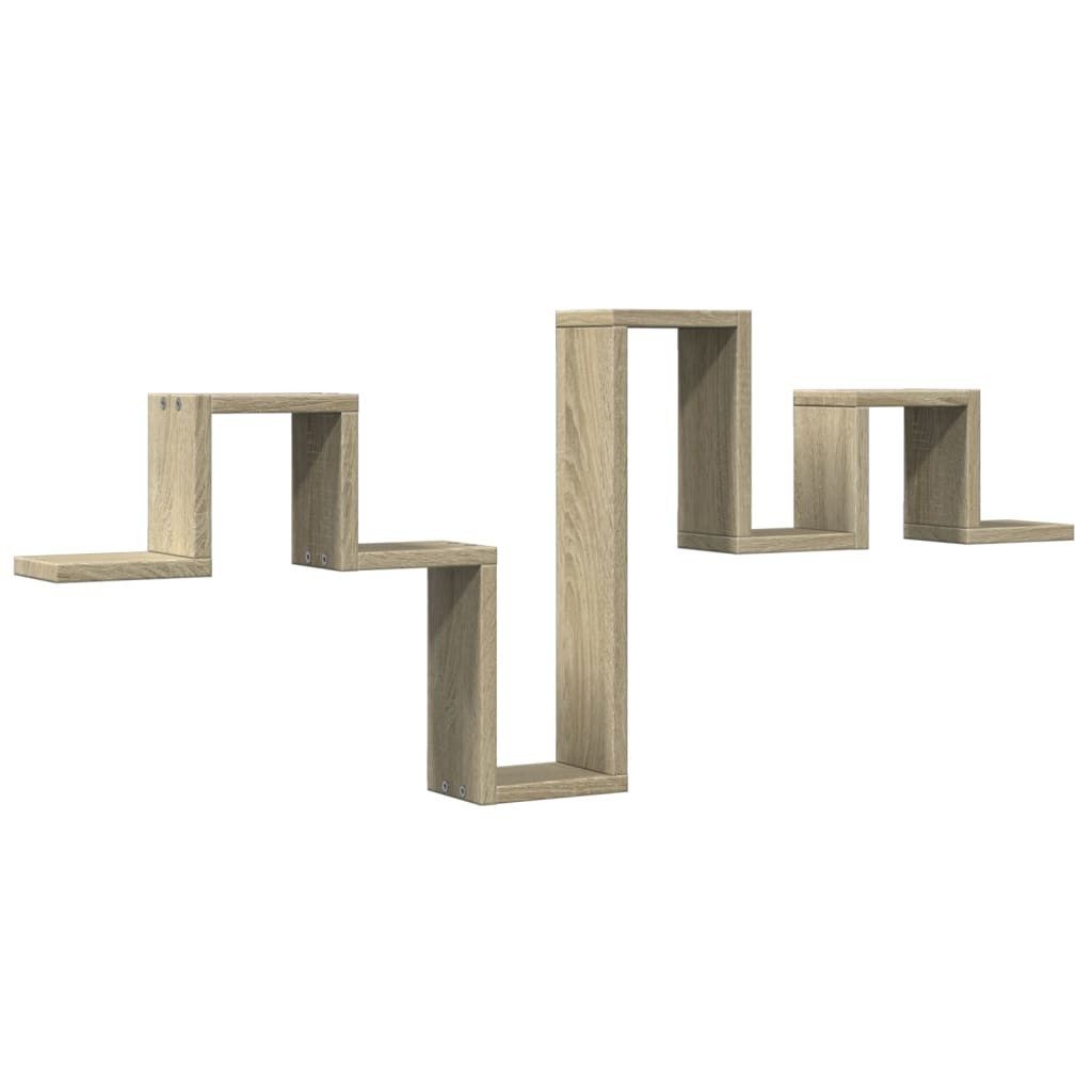 vidaXL Regal Wandregal Sonoma-Eiche 104,5x10x43 cm Holzwerkstoff, 1-tlg. günstig online kaufen