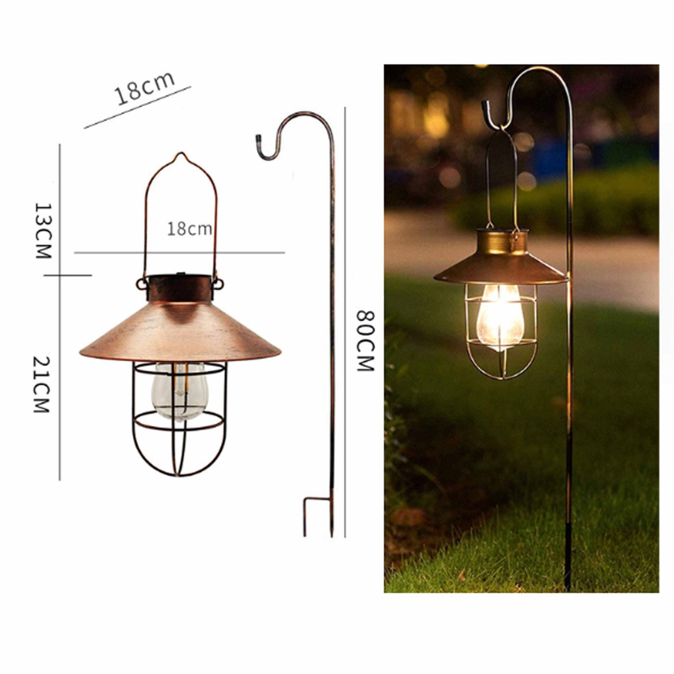 KINSI Hängeleuchten Solar-Hängelampen,Wolfram-Lampen,Garten-Lampen,Dekorative Nachtlichter, LED fest integriert, Solarbetriebene Hängelampe zur Dekoration des Gartens im Freien