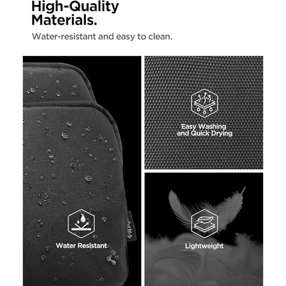 Spigen Umhängetasche Crossbody Bag Wasserdichte Schultertasche für Outdoor & Alltag, Wasserdicht, Sicheres Trennnetz, Universelle Passform
