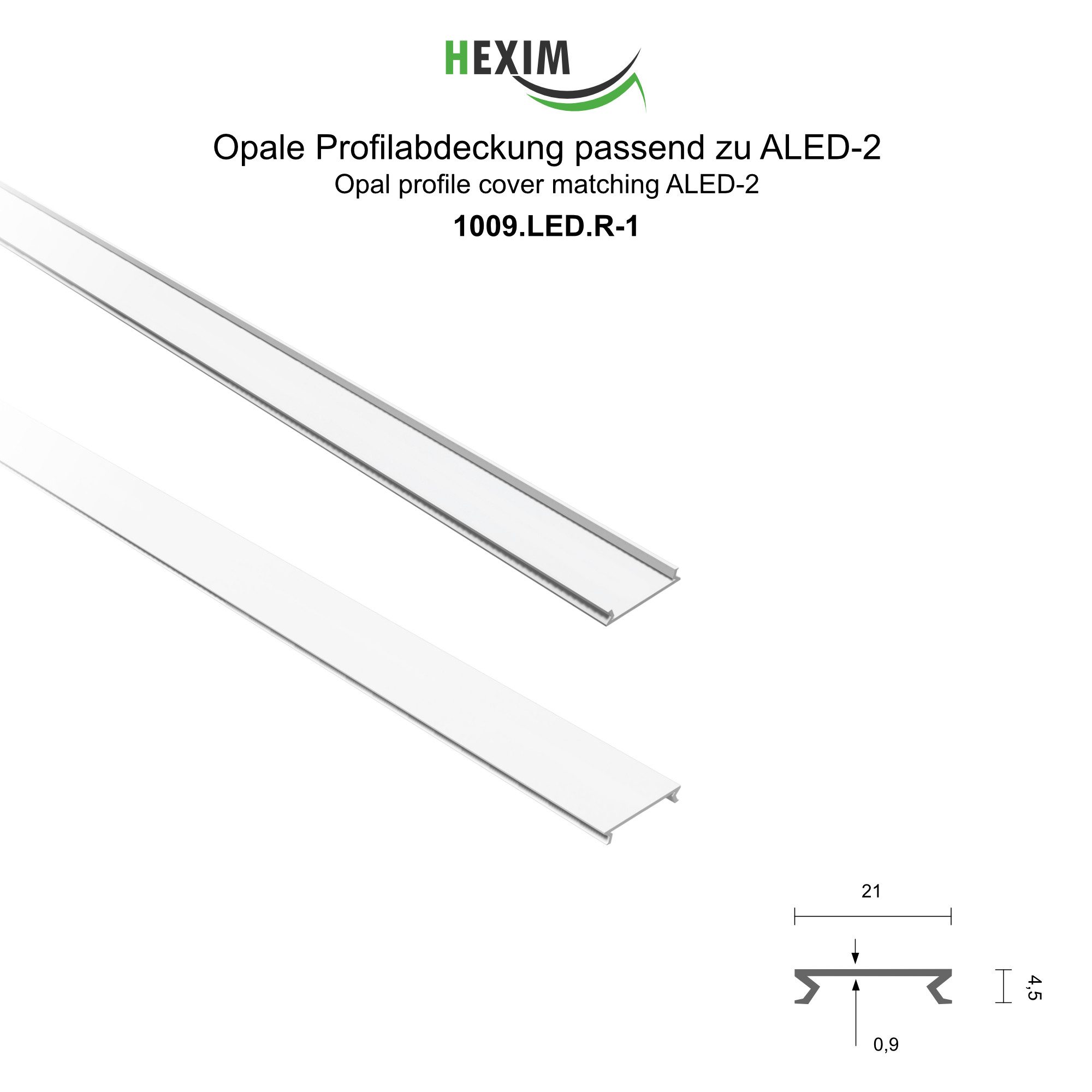 Hexim LED-Stripe-Profil 2m Trockenbauprofil Alu LED günstig online kaufen