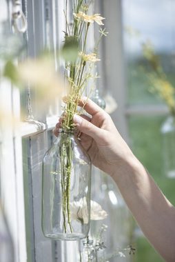 Ib Laursen Dekovase Flasche Draht