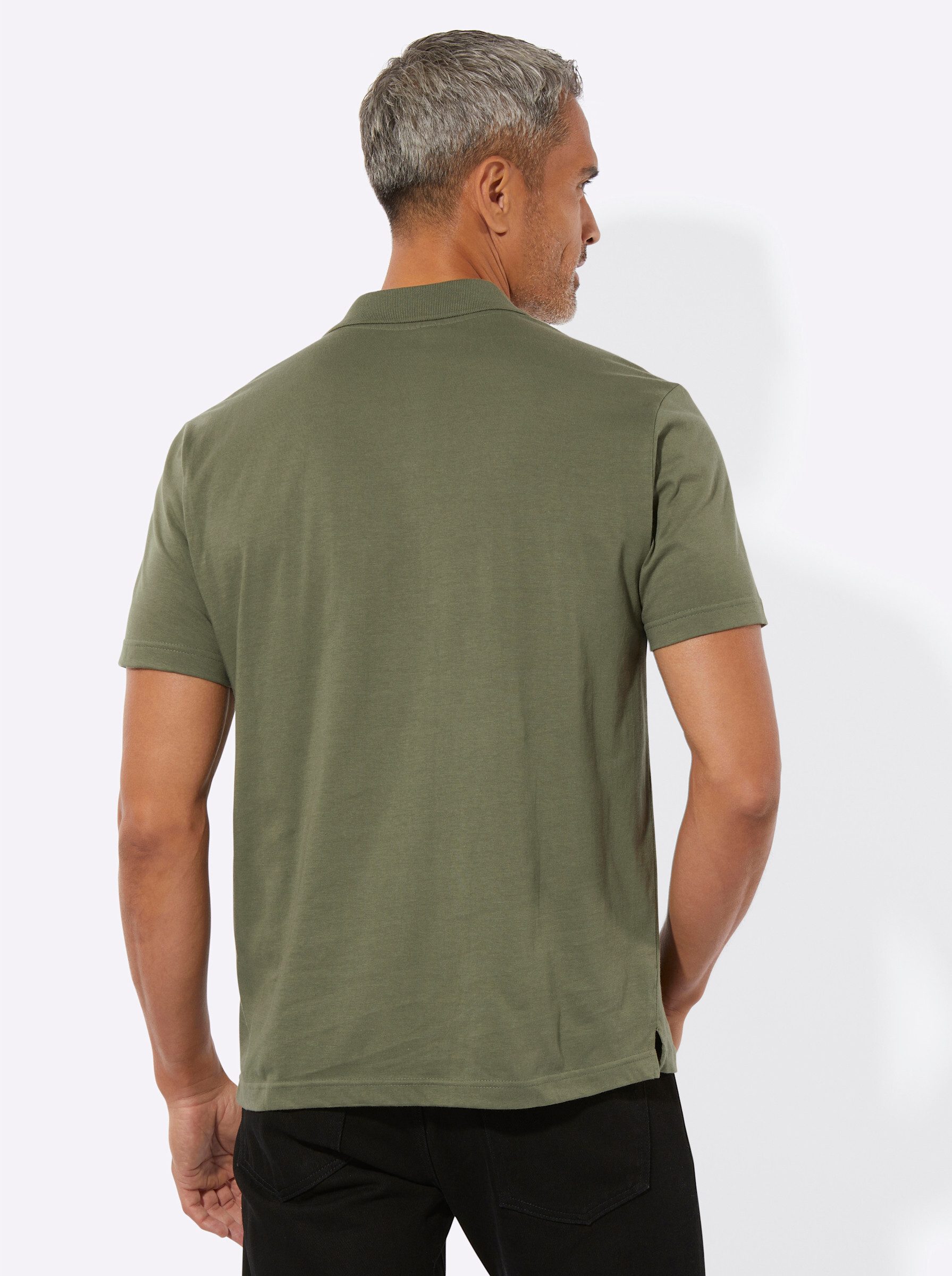 Sieh an! T-Shirt Kurzarm-Poloshirt Kurzarm
