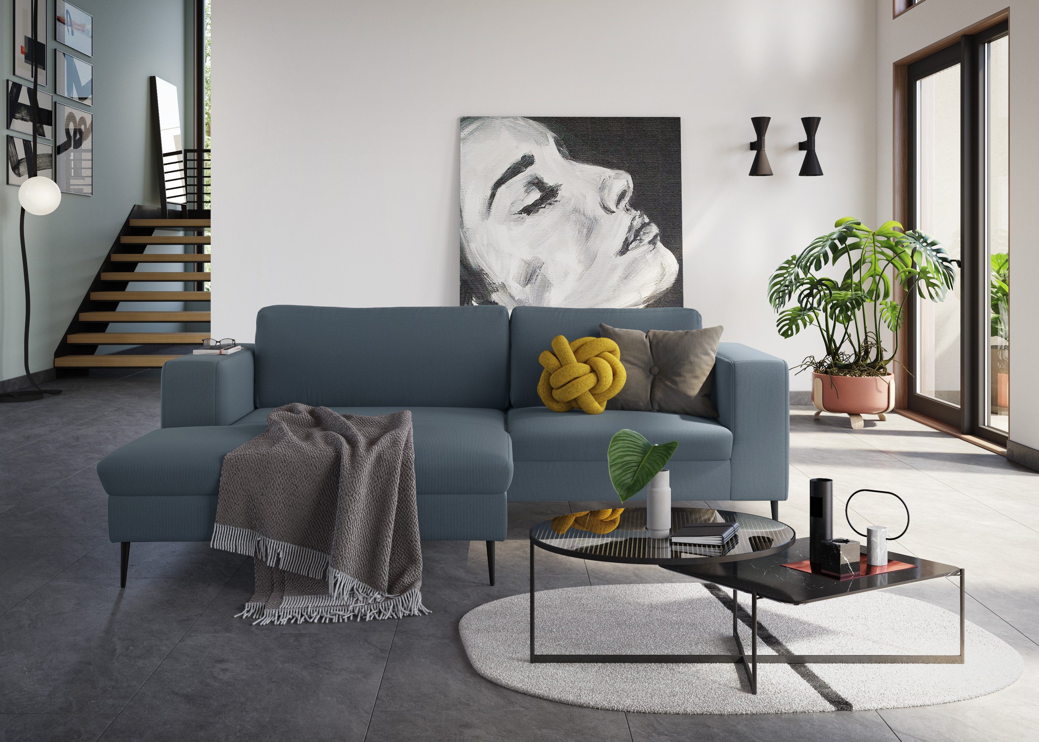 DOMO collection Ecksofa Modica kompakt und günstig online kaufen