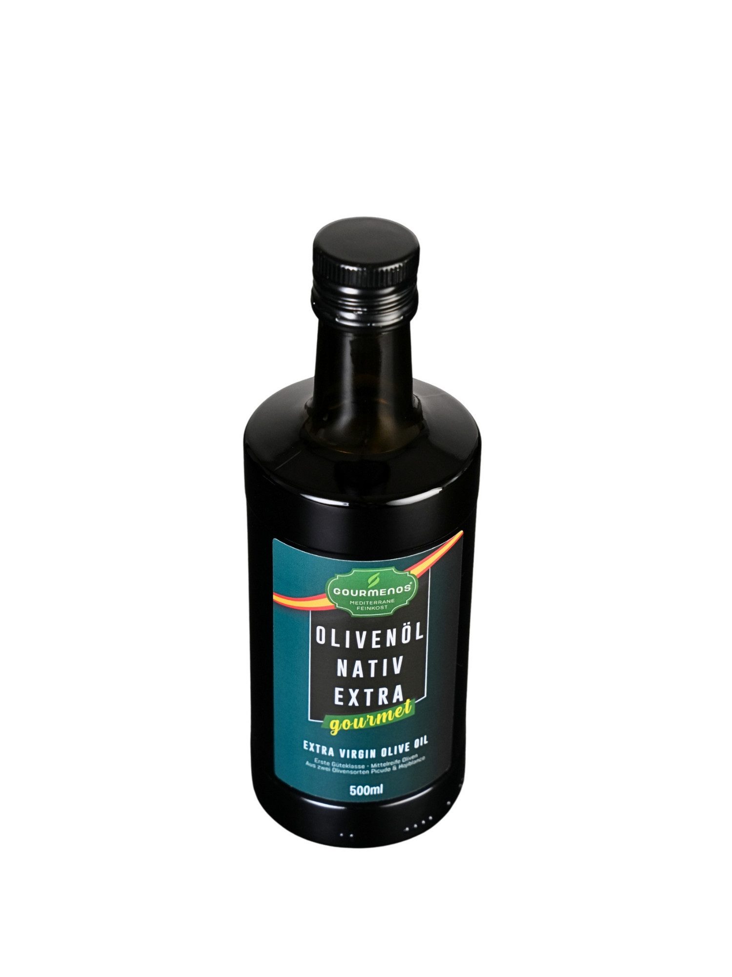 Gourmenos Speiseöl Natives Olivenöl Extra aus Granada, kaltgepresst, 1 x 0,5 l, 500 ml, 1 St., Kaltgepresst, 0,1% Säuregehalt, Hoher Polyphenolgehalt – Bild 3 von 5