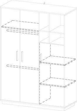 roba® Kleiderschrank Olaf, 3-türig, Kinderkleiderschrank