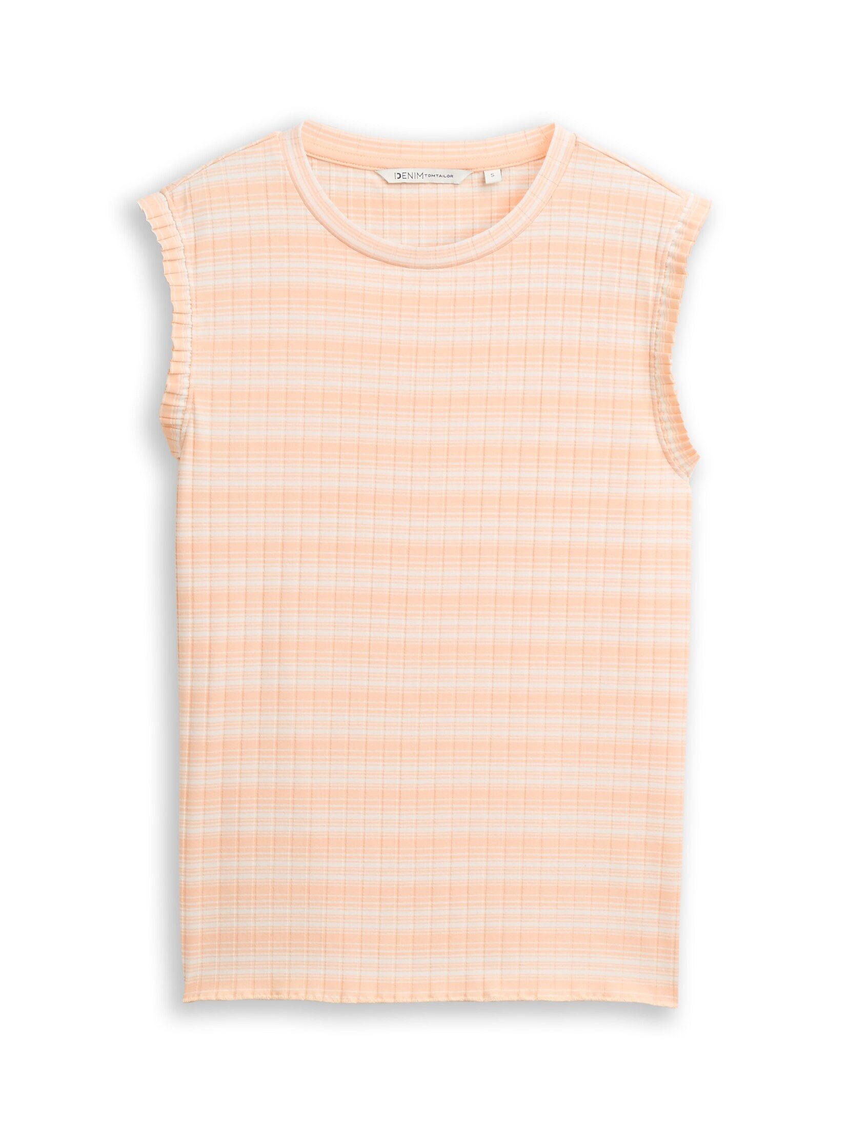 TOM TAILOR Denim Trägertop T-Shirt Top mit Streifenmuster