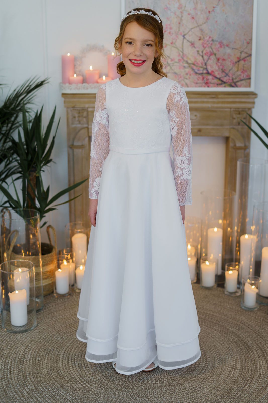 Pure White Partykleid 26047 Pure White Kommunionkleid (Stück) klassisches Kommunionkleid