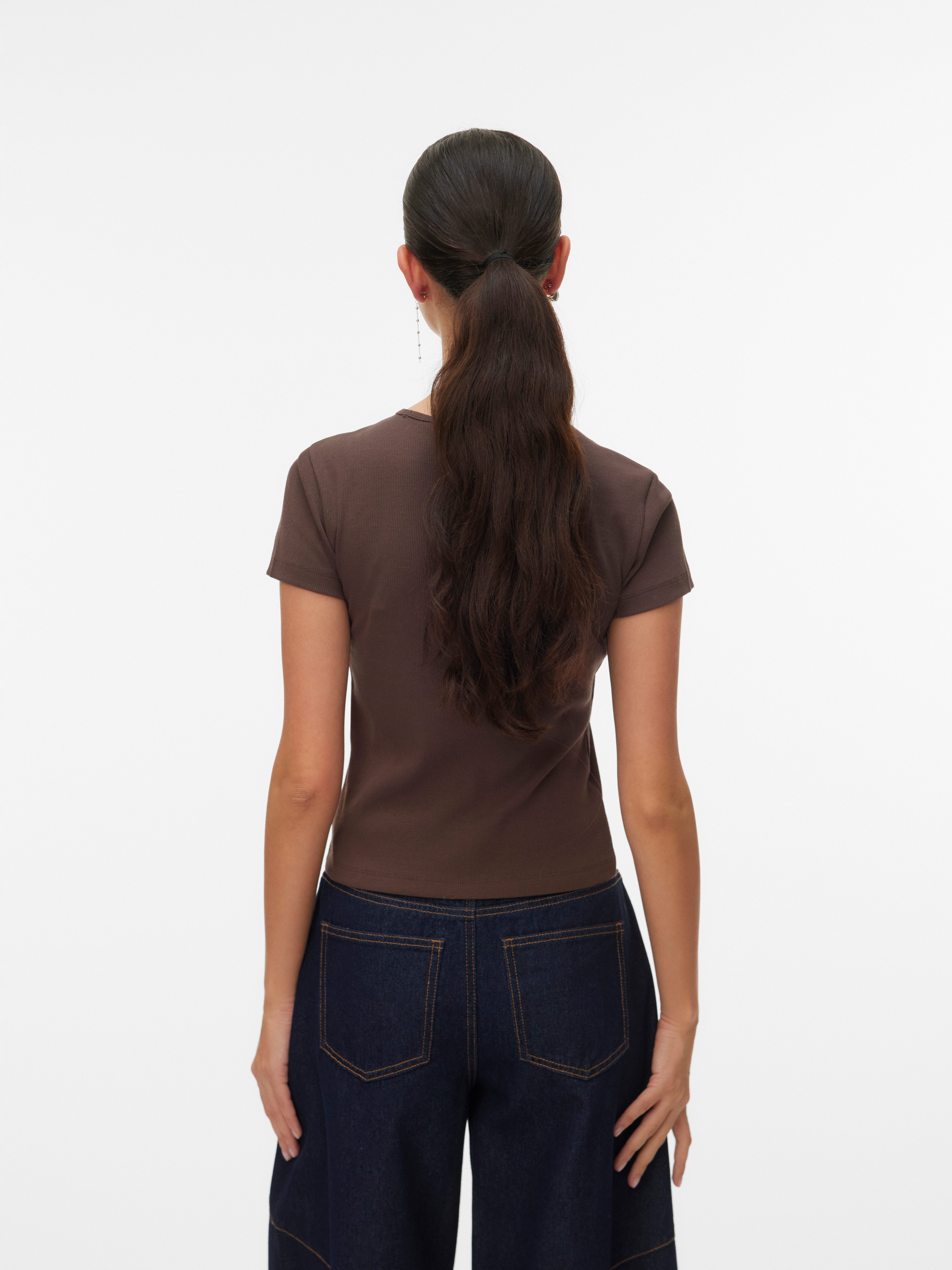 Vero Moda Kurzarmshirt VMCHLOE SS SHORT TOP JRS NOOS Baumwollmischung günstig online kaufen