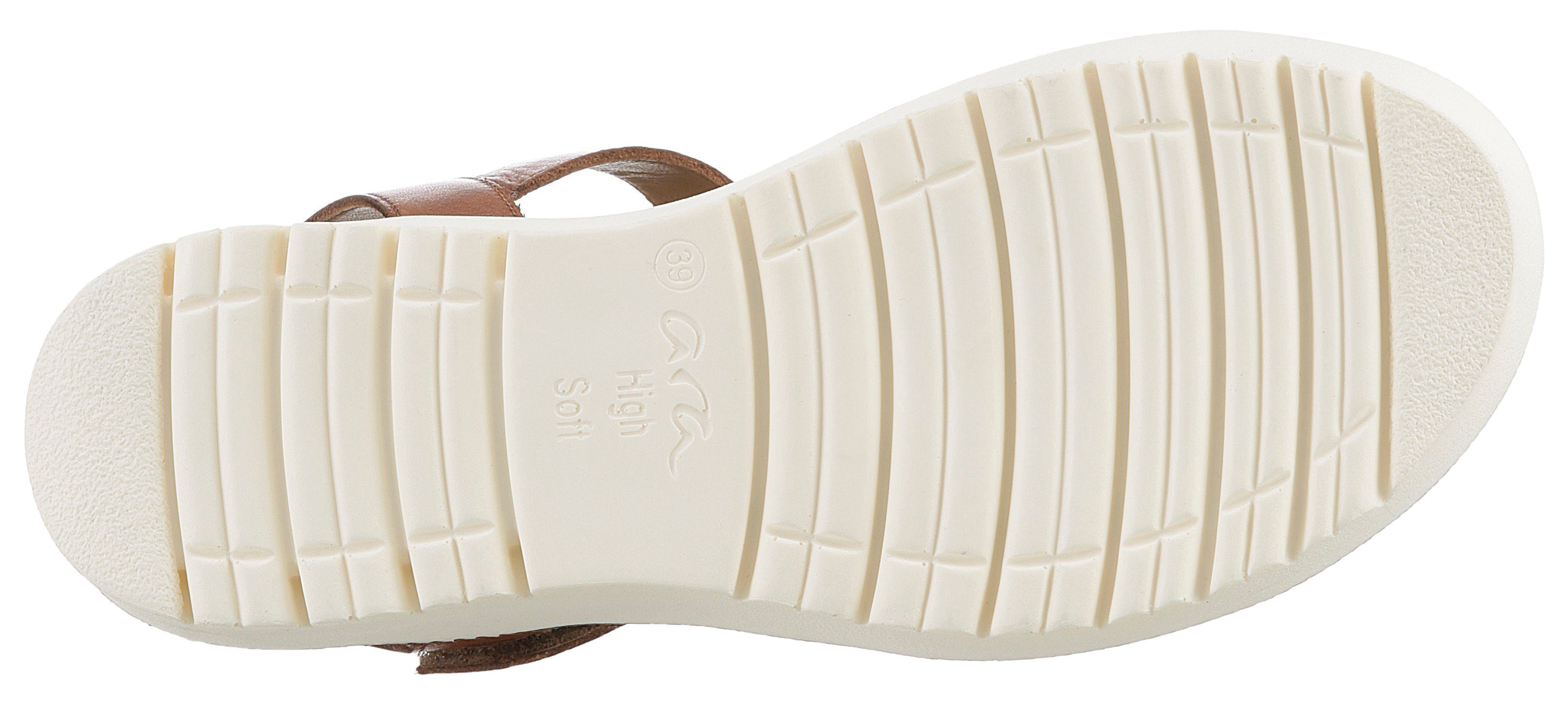 Ara BILBAO Keilsandalette, Sommerschuh, Sandale, Keilabsatz, Klett, Weite G (weit)