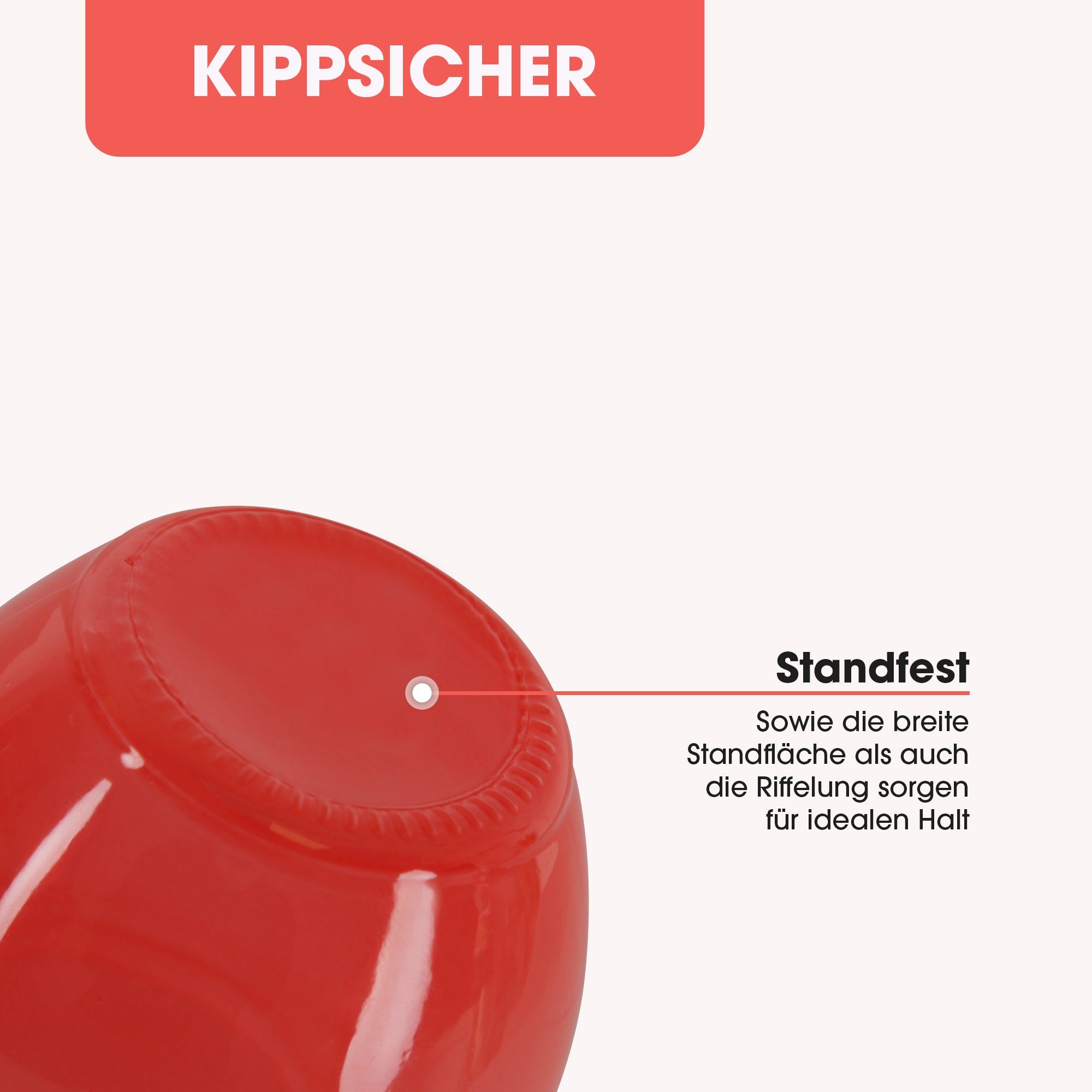 HS Candle Windlicht aus Glas inkl. Teelicht (4 St), Ø6xH6cm, Glaskerze zur Deko, hochwertig, standfest