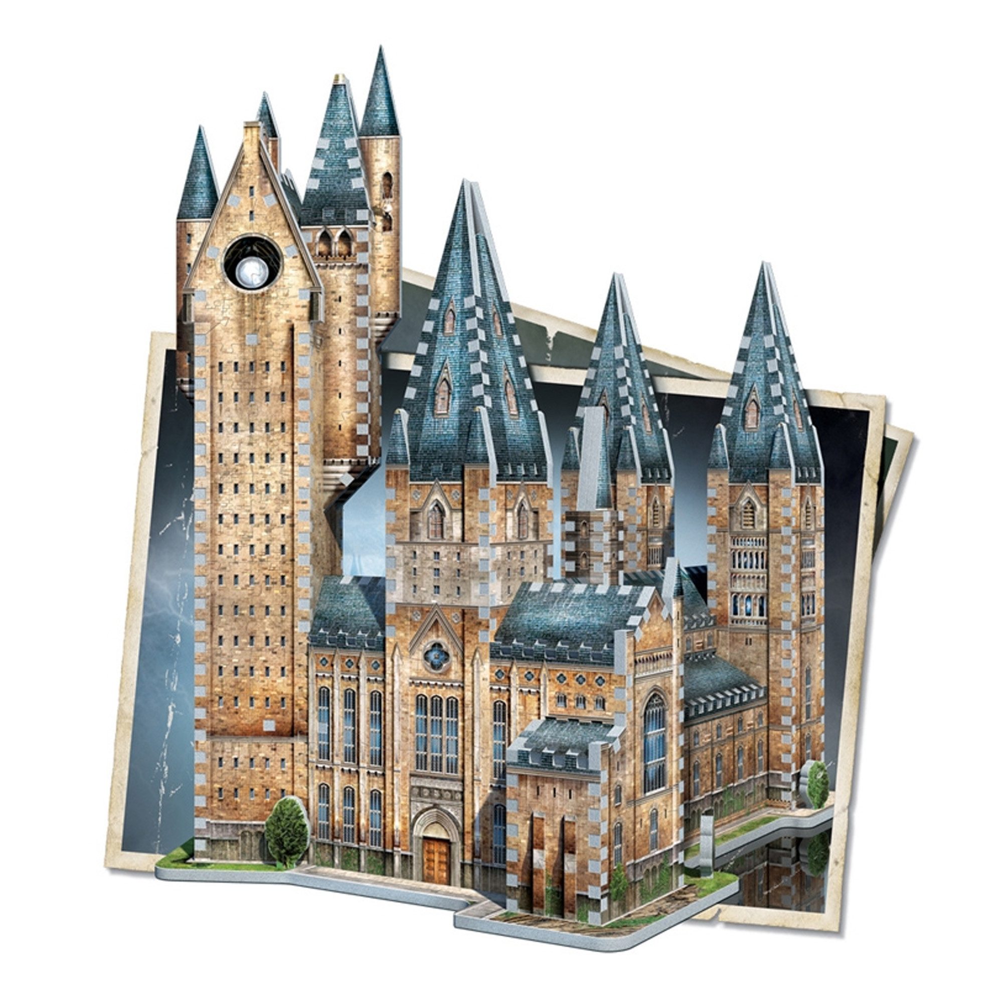 Wrebbit 3D-Puzzle Hogwarts Astronomie-Turm - Harry Potter, 875 Puzzleteile