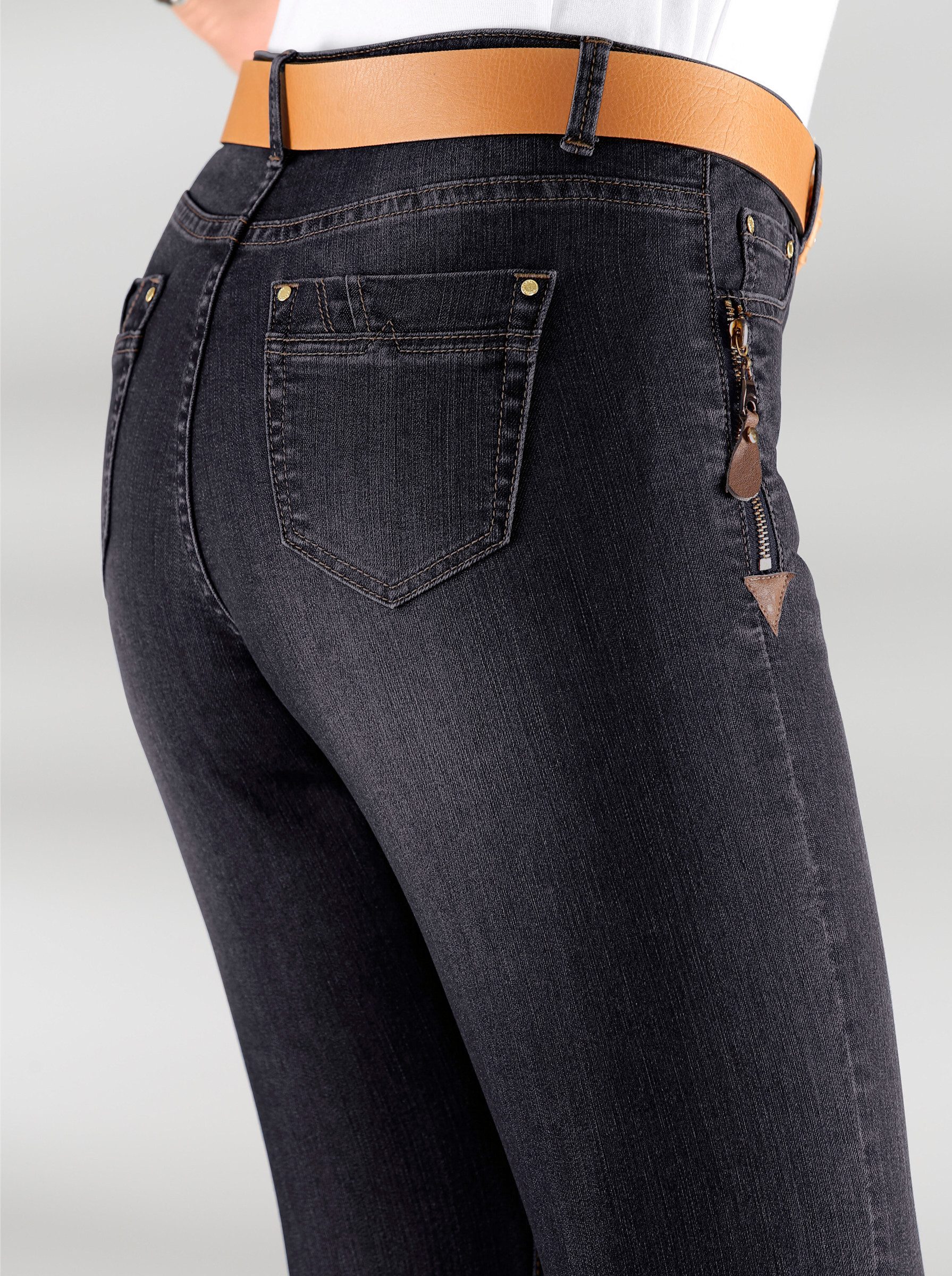 Witt Bequeme Jeans Jeans leicht vertieft