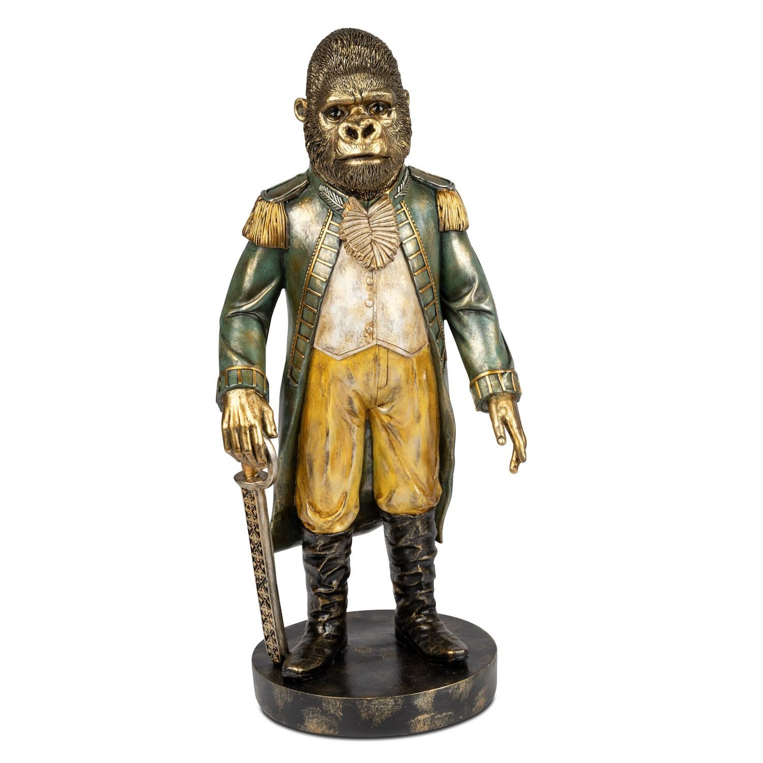 formano Dekofigur, Farbe: Gold, Motiv: Gorilla