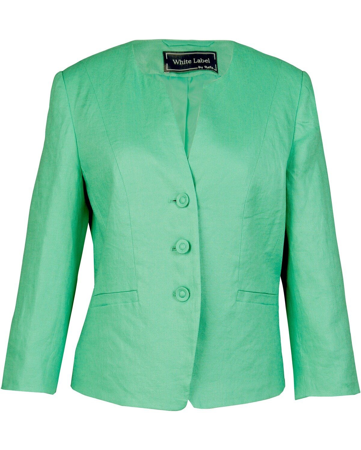 Jackenblazer Kurzblazer aus Leinen