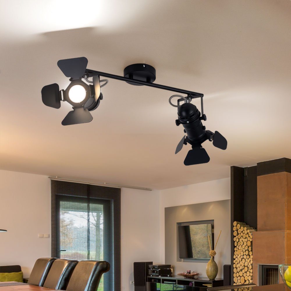 Globo LED Deckenleuchte, Leuchtmittel nicht inklusive, VINTAGE Stil Decken  Leuchte Arbeits Zimmer Spot Büro | Deckenstrahler