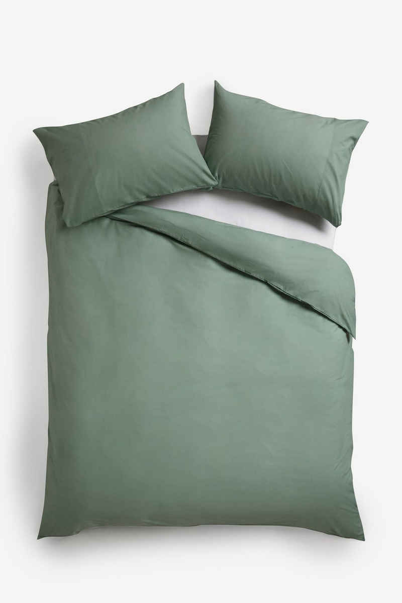 Bett-Set, Pflegeleichte Bettwäsche aus Poly-Baumwolle, Next, Bezug: Polyester (recycelt), Baumwolle