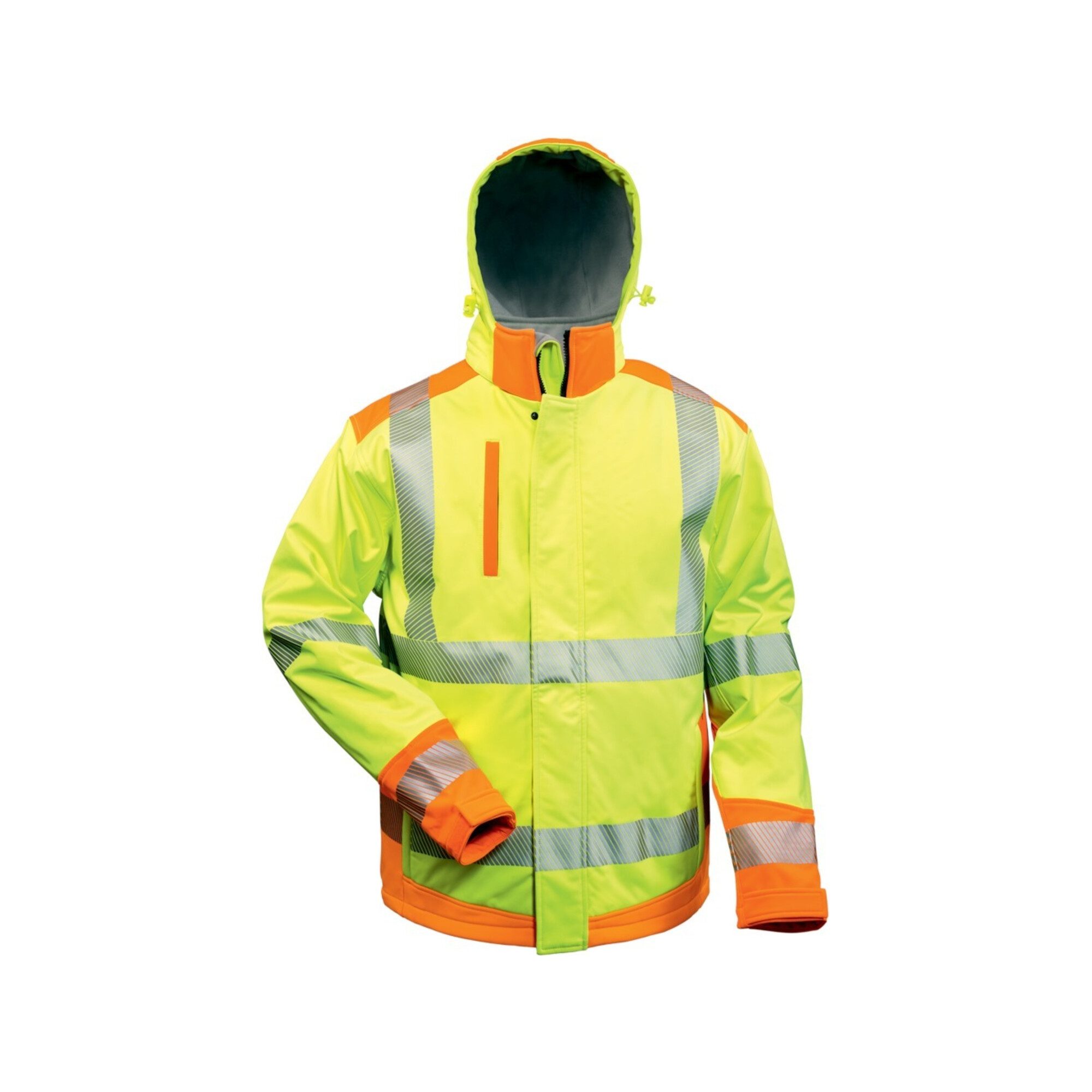 Warnweste Warnschutzsoftshelljacke Rickmer Gr.M gelb/orange ELYSEE