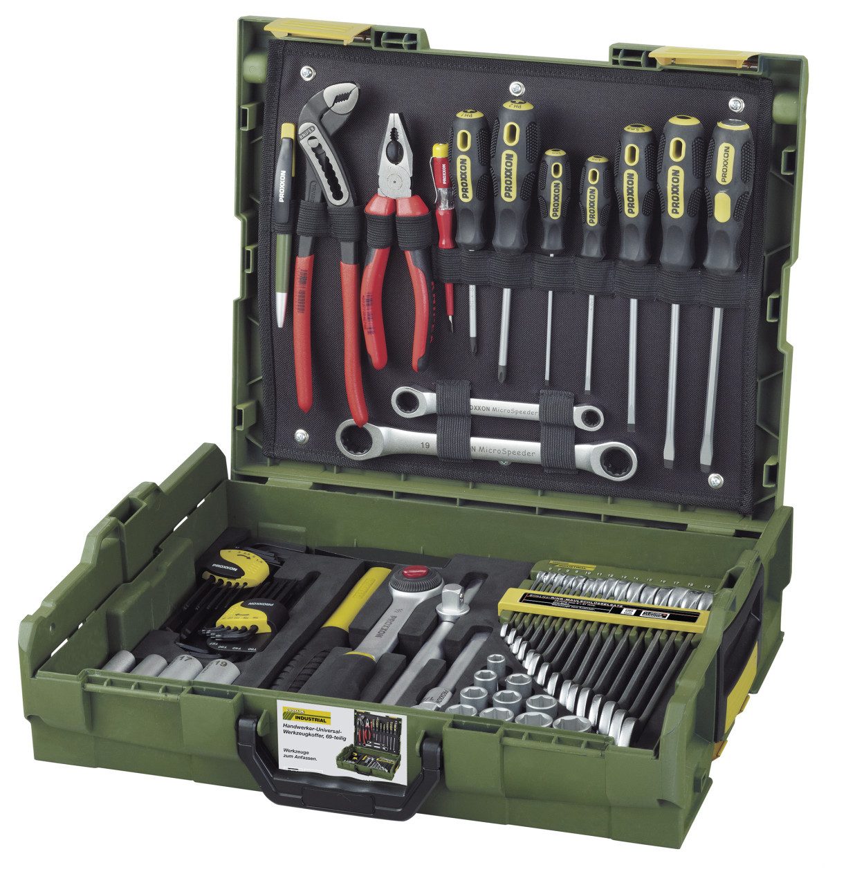 PROXXON INDUSTRIAL Werkzeugkoffer Proxxon Handwerker-Universal-Werkzeugkoffer mit