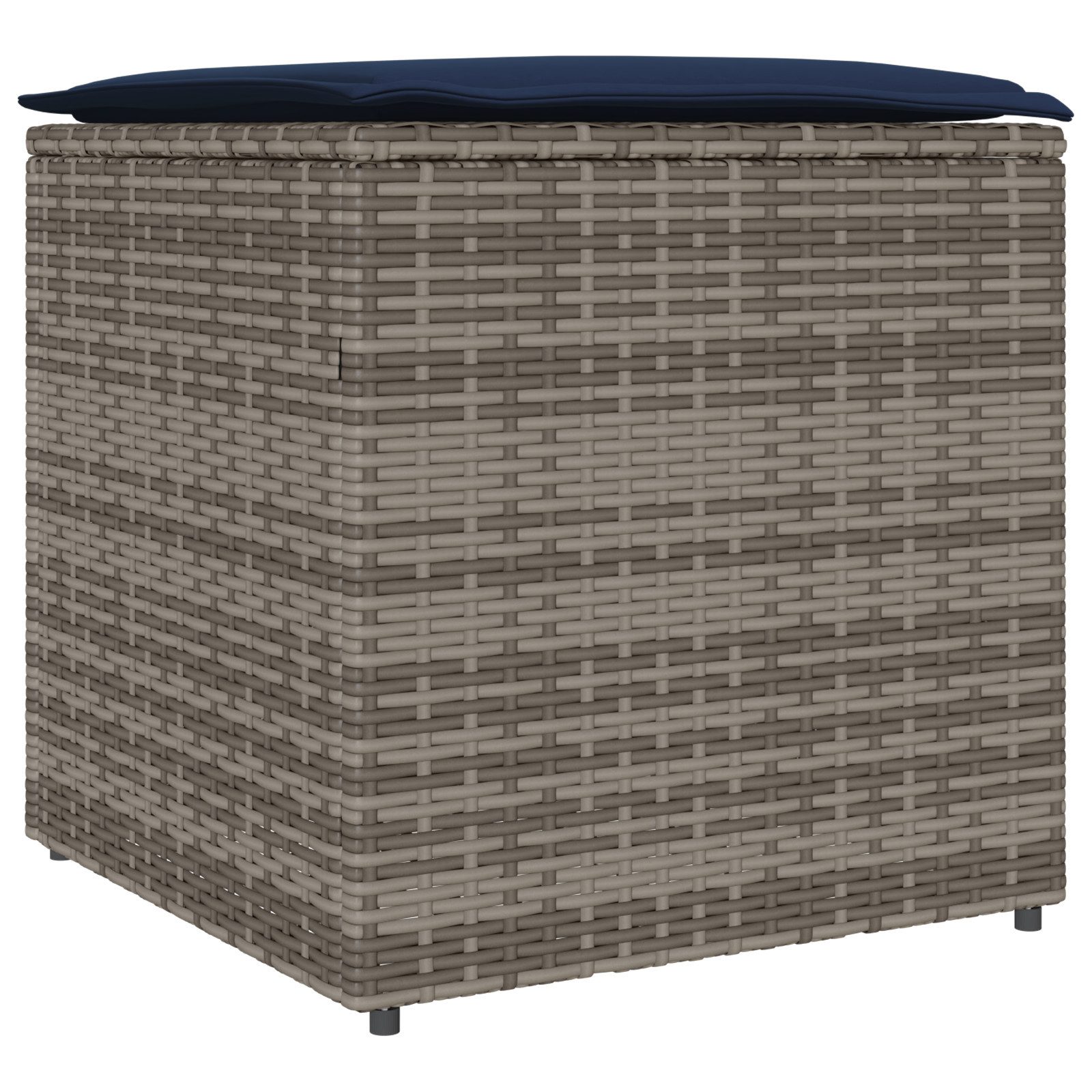 vidaXL Gartenbox Aufbewahrungsbox Grau und Marineblau günstig online kaufen