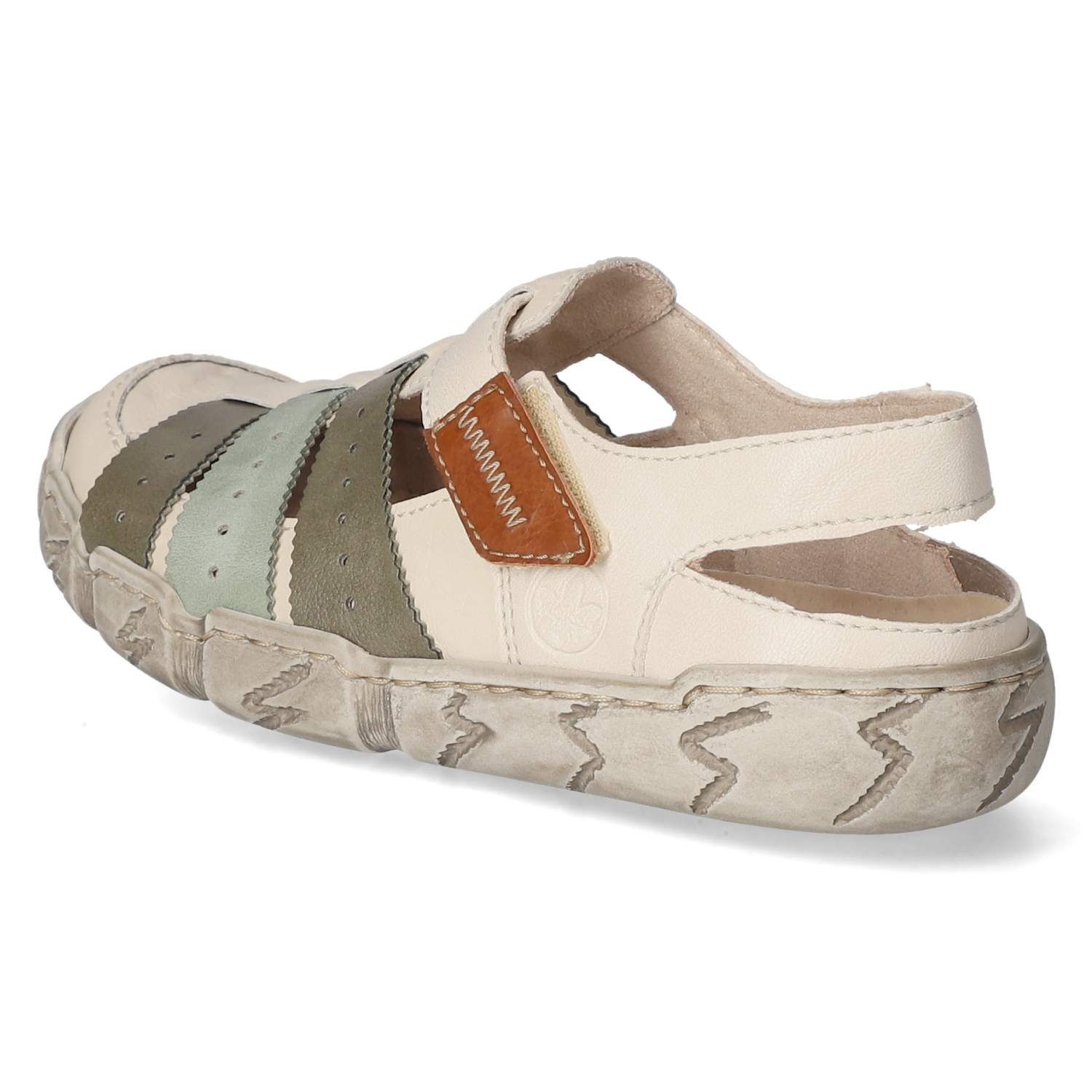 Rieker Rieker L0379-90 Damen Leder und Synthetik beige Slipper