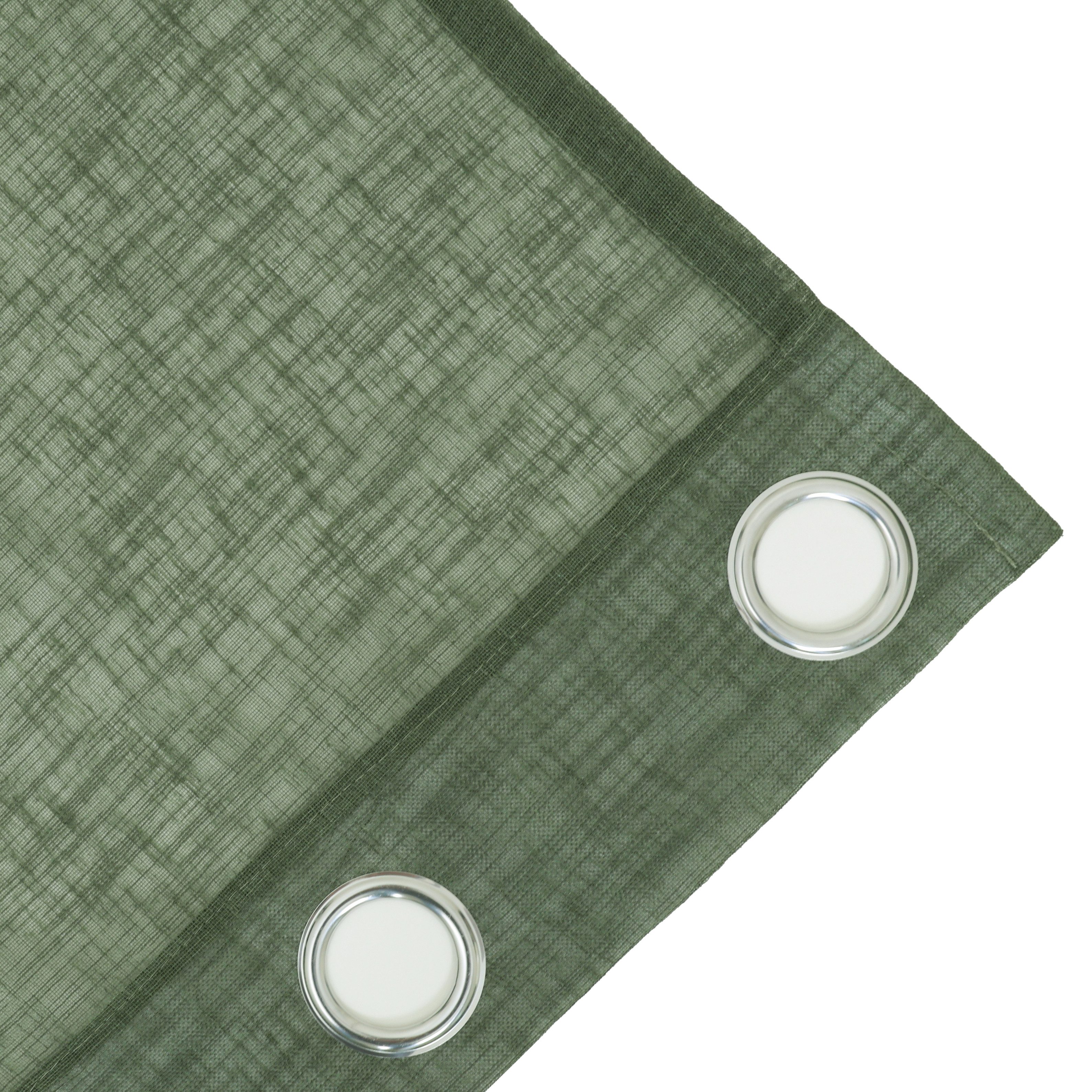 OTTO home Gardine Fiete, 1 Stück, halbtransparent, leinen Optik (1 St), Ösen, halbtransparent, Leinen Optik, monochrom, basic, pflegeleicht, verschiedene Größen – Bild 5 von 5