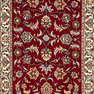 Orientteppich Perser - Täbriz - Royal - 312 x 77 cm - dunkelrot, morgenland, rechteckig, Höhe: 7 mm, Wohnzimmer, Handgeknüpft, Einzelstück mit Zertifikat