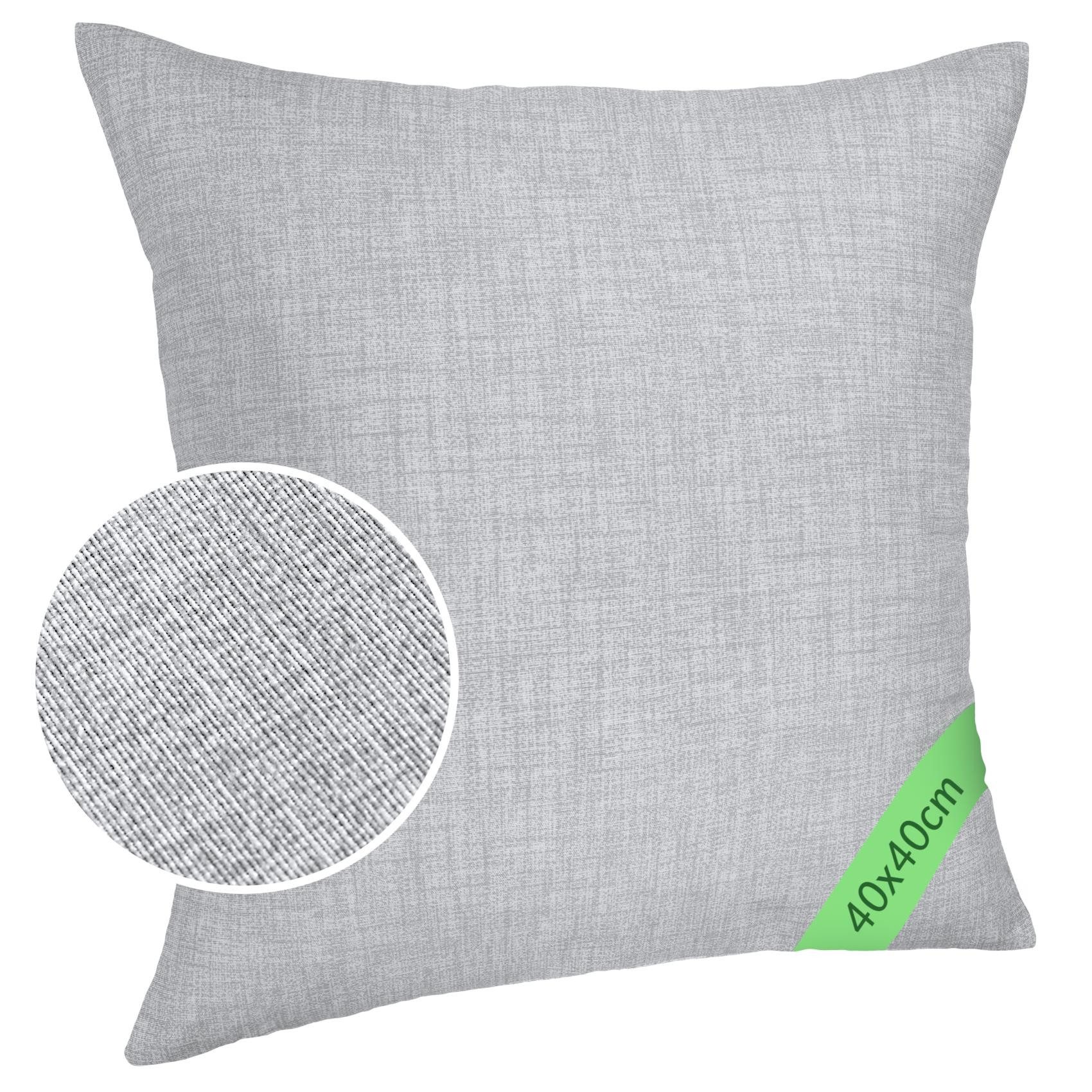 ANRO Dekokissen MrJack Kissenbezug Leinenoptik Deko Kissen Uni, Kissenhülle günstig online kaufen