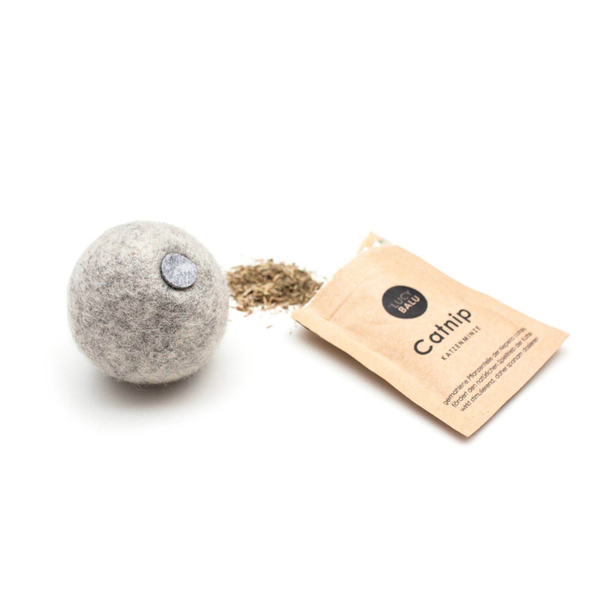 LucyBalu Tier-Intelligenzspielzeug MINT BALL Filzball mit Katzenminze günstig online kaufen