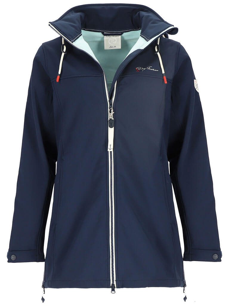 Softshellmantel Hooge Damen Softshelljacke Mantel Outdoor-Jacke mit Fleece-Innenfutter