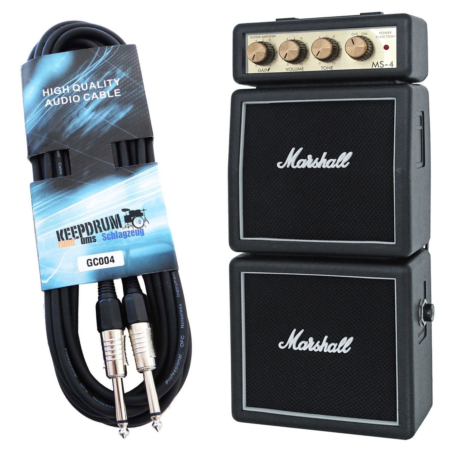 Marshall MS4 Micro Amp Stack Verstärker mit Kabel Verstärker