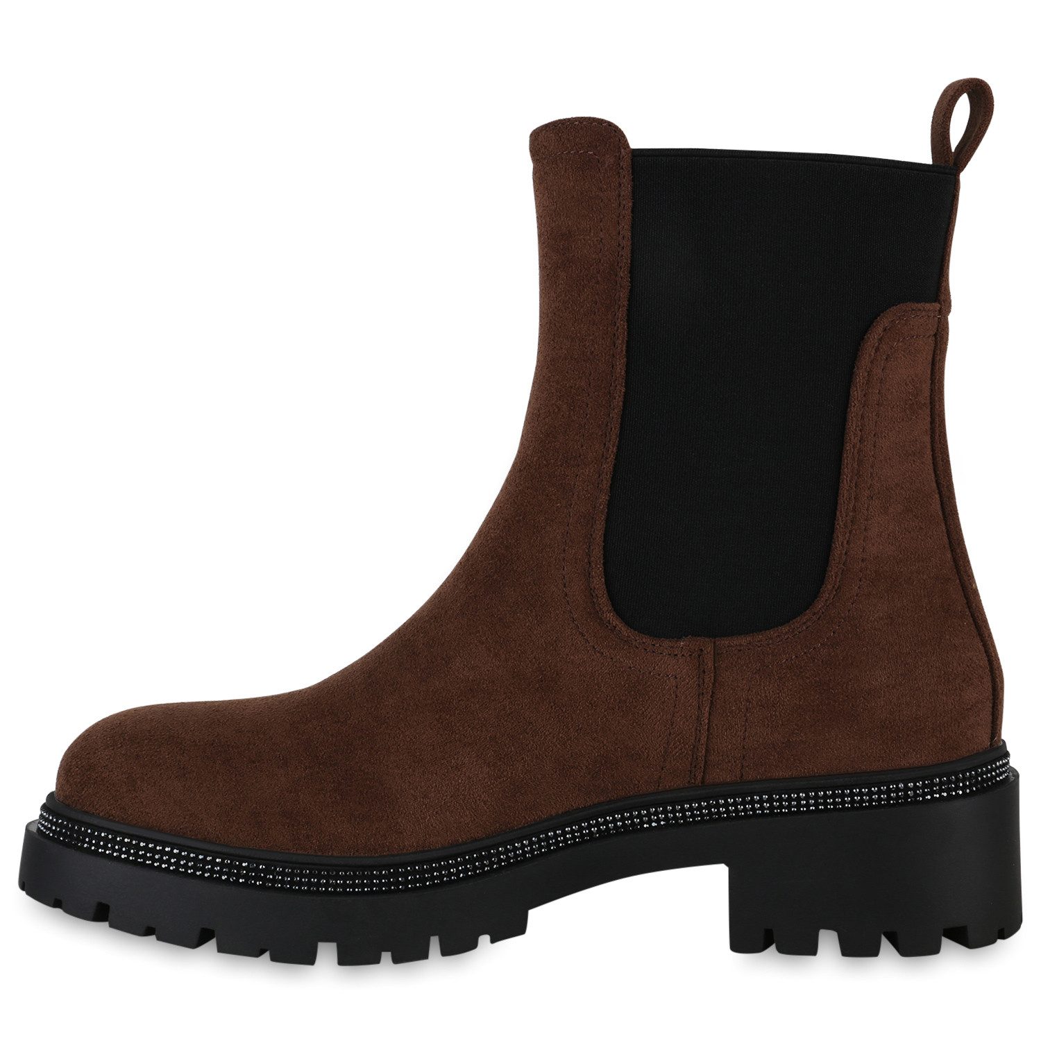 VAN HILL 839706 Schlupfboots Damen Leicht Gefütterte Schlupfstiefeletten St günstig online kaufen