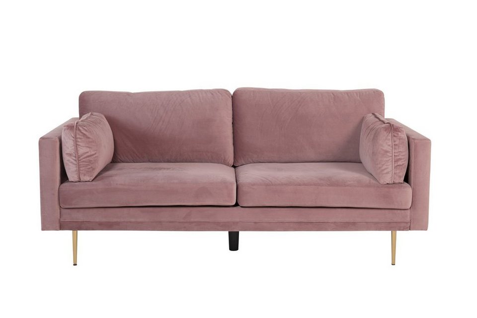 ebuy24 Sofa Boom Sofa 3 Personen velour rosa., 1 Teile