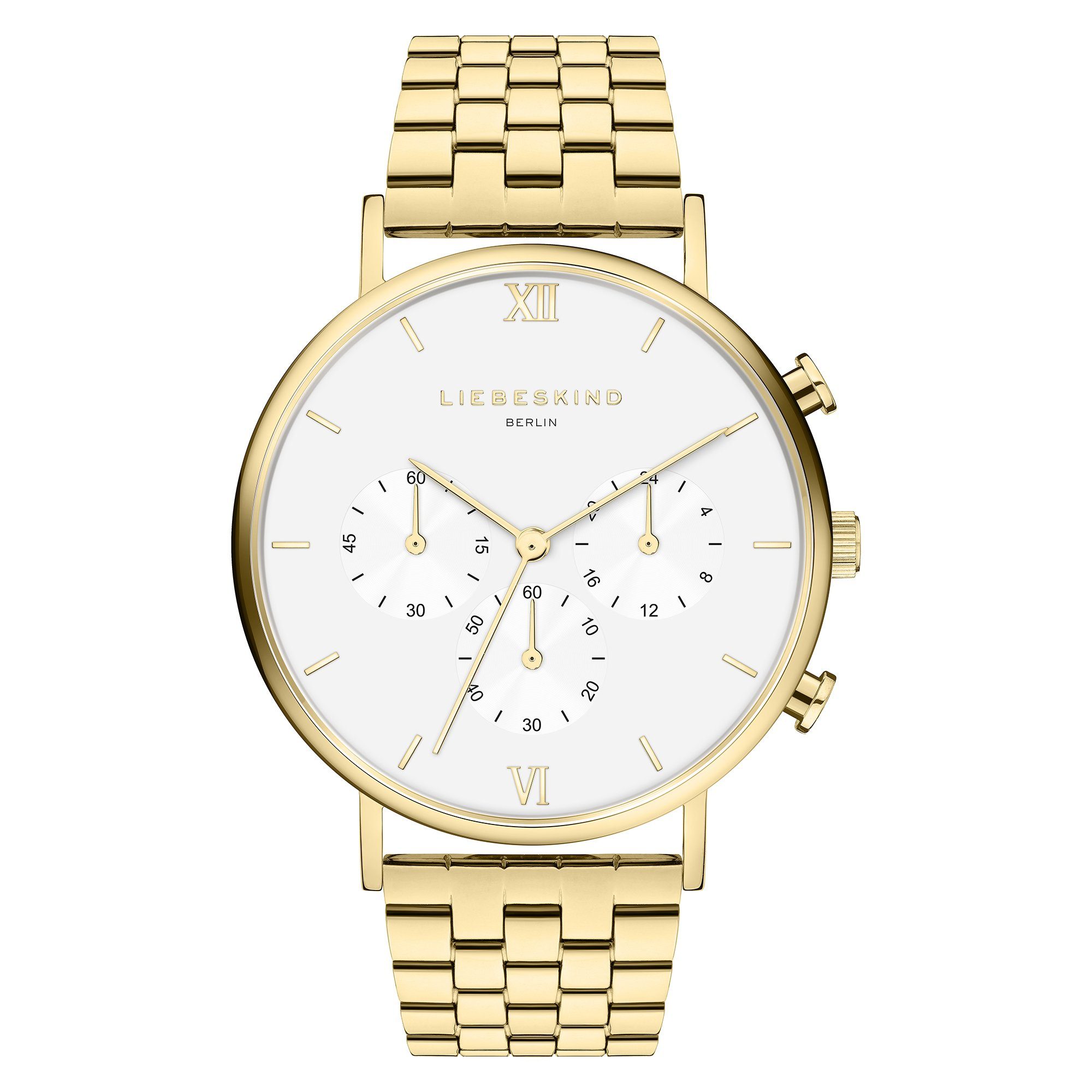 Chronograph gold Berlin Armbanduhr Liebeskind