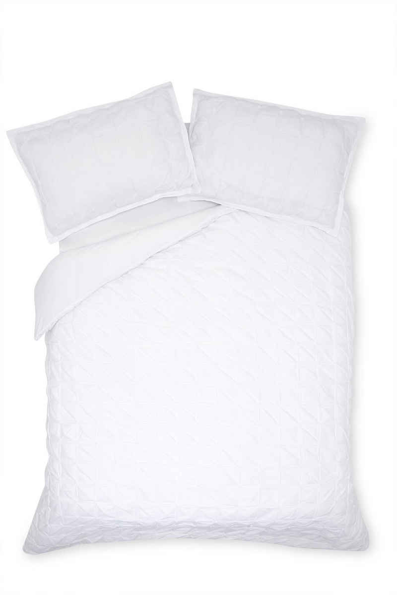 Bett-Set, Bettbezug und Kissenbezug mit Faltendetails, Next, Bezug: Polyester, Baumwolle